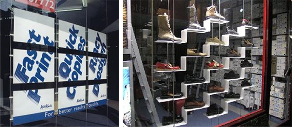 Rod systems used for architectural displays. 12-Point SignWorks - Franklin TN