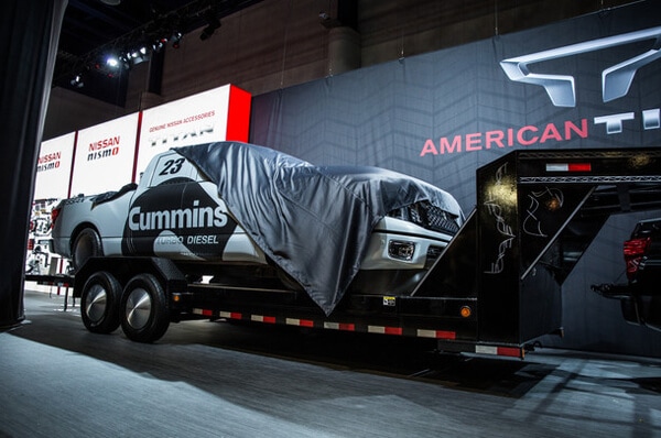 The BIG reveal of the 2016 Nissan TITAN XD at the 2015 SEMA Show in Las Vegas. 12-Point SignWorks