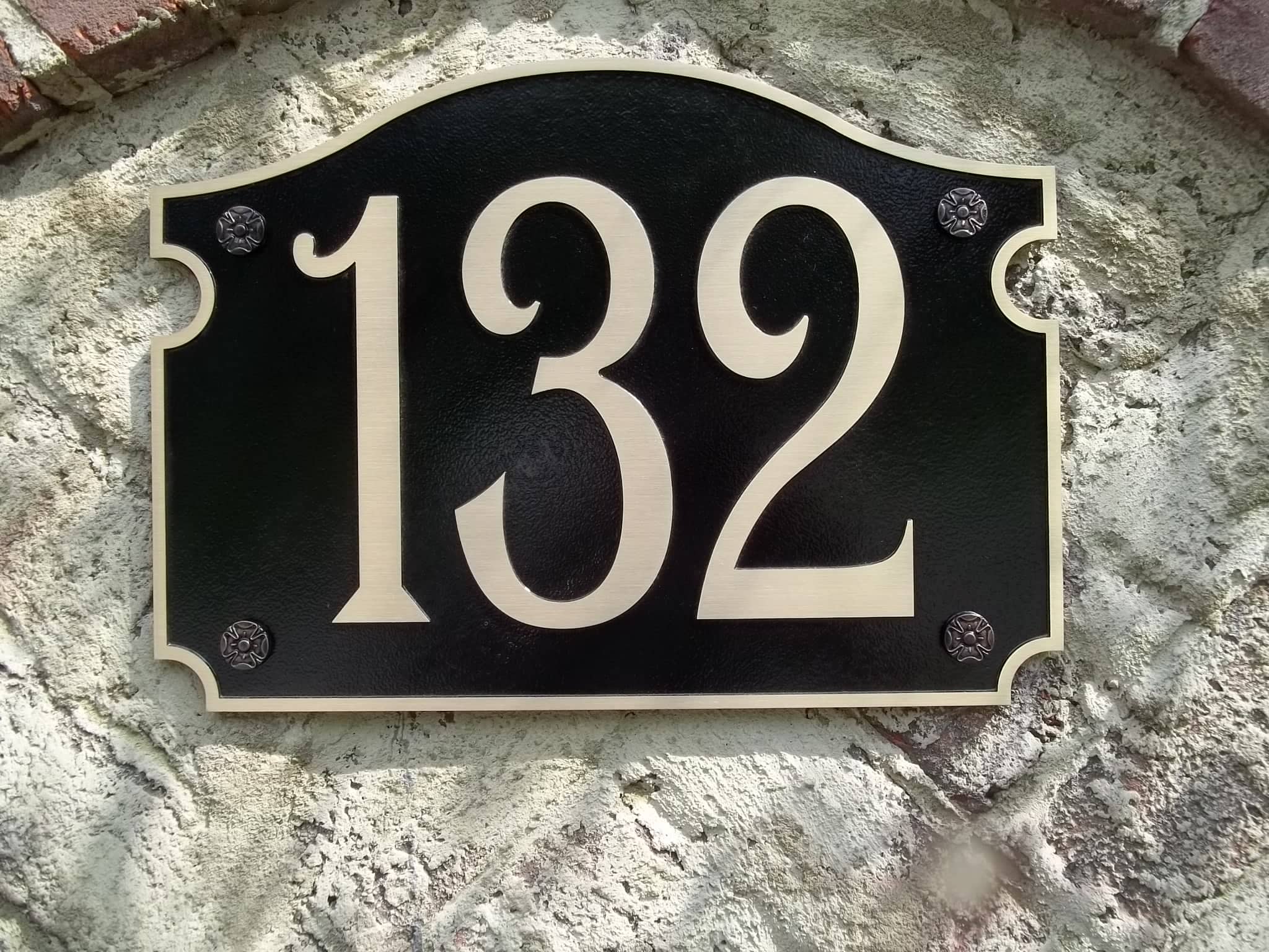 Street number plaque. 12-Point SignWorks - Franklin TN