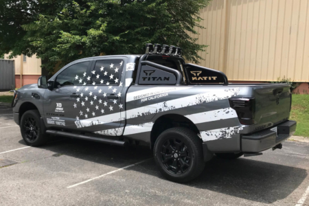 Custom Truck Wrap installed By 12-Point SignWorks/ Franklin/Custom Graphics