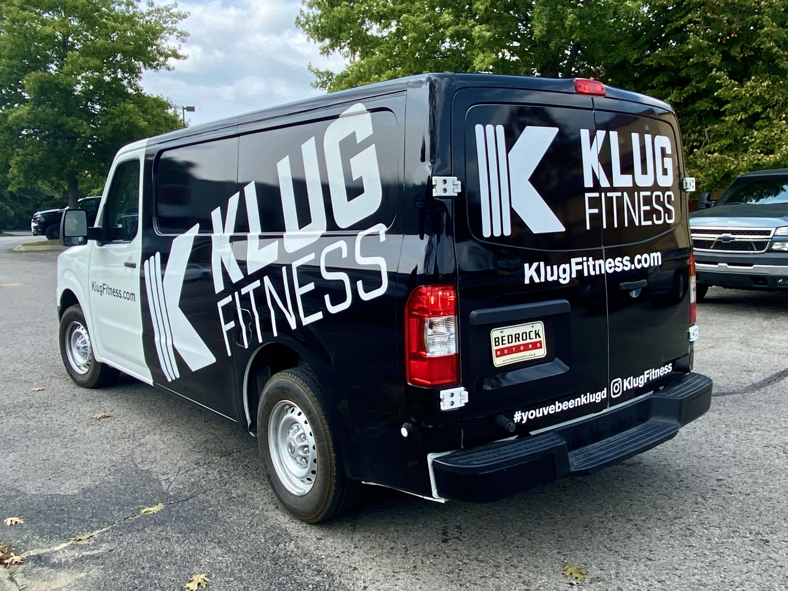 Van Wrap for Klug Fitness in Nashville, TN; installed by 12-Point SignWorks
