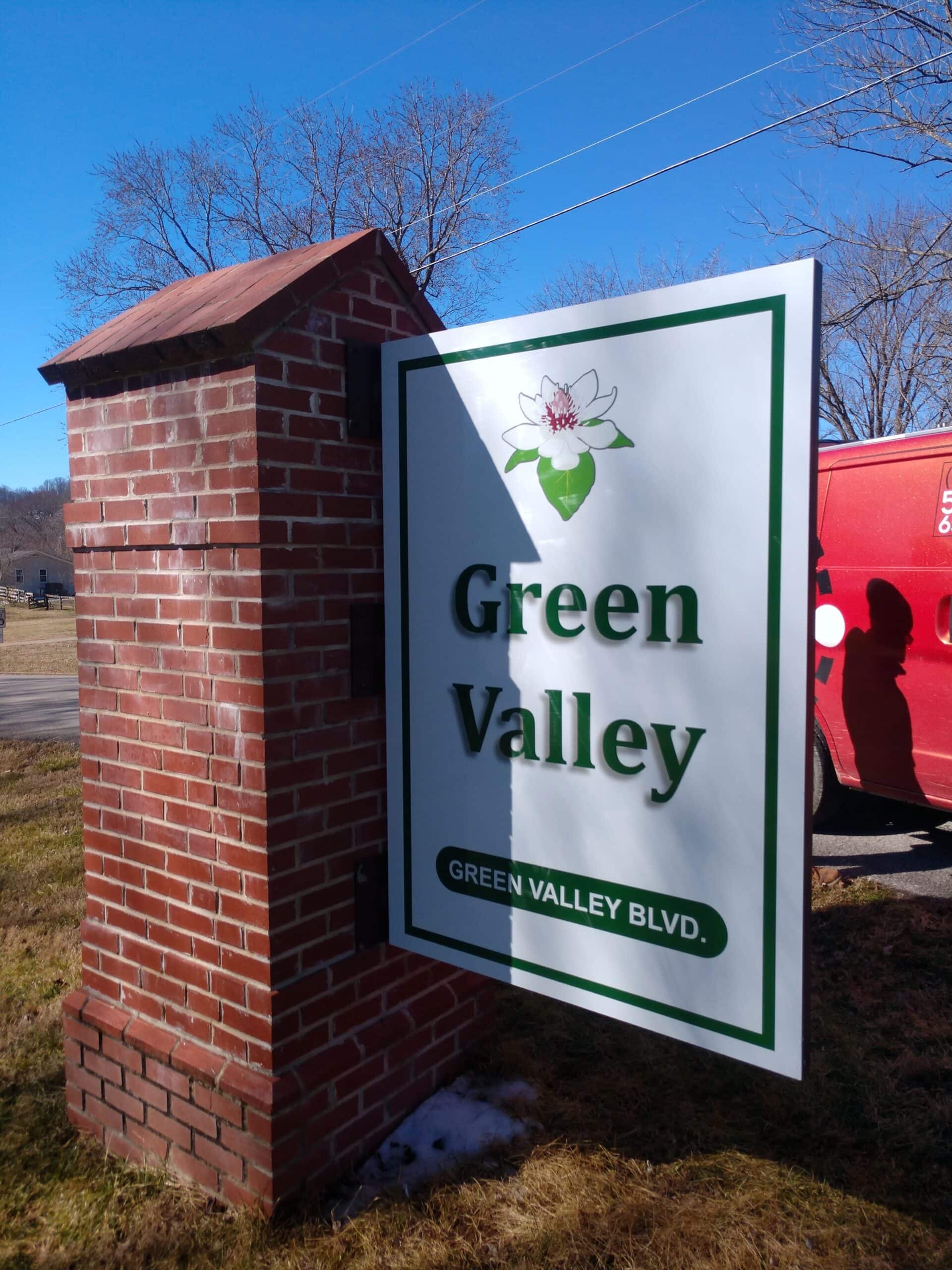 21556-Green Valley Civic Association Replacement Entrance Sign Faces