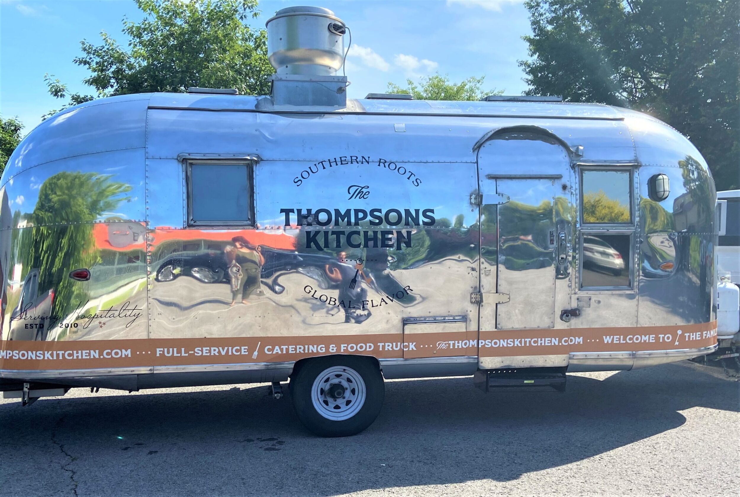 Food Truck Decals for The Thompsons Kitchen in Nashville, TN Installed & Fabricated by 12-Point SignWorks