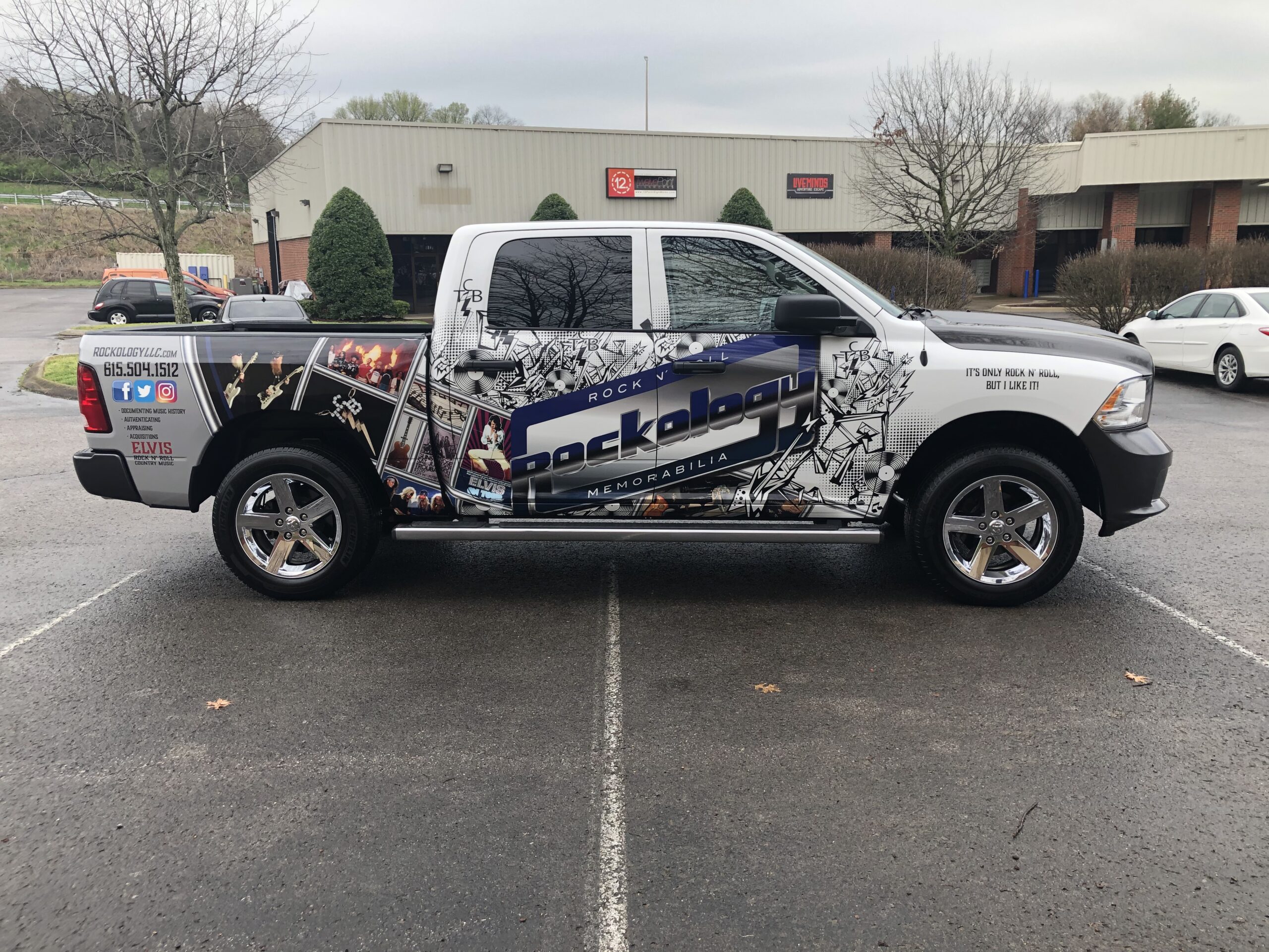 Custom Truck Wrap for Rockology Design & Installed by 12-Point SignWorks/ Franklin, TN
