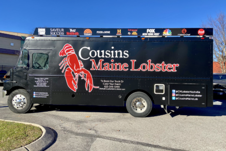 Food Truck Wrap for Cousins Maine Lobster in Nashville, TN : 12-Point SignWorks/Franklin, TN