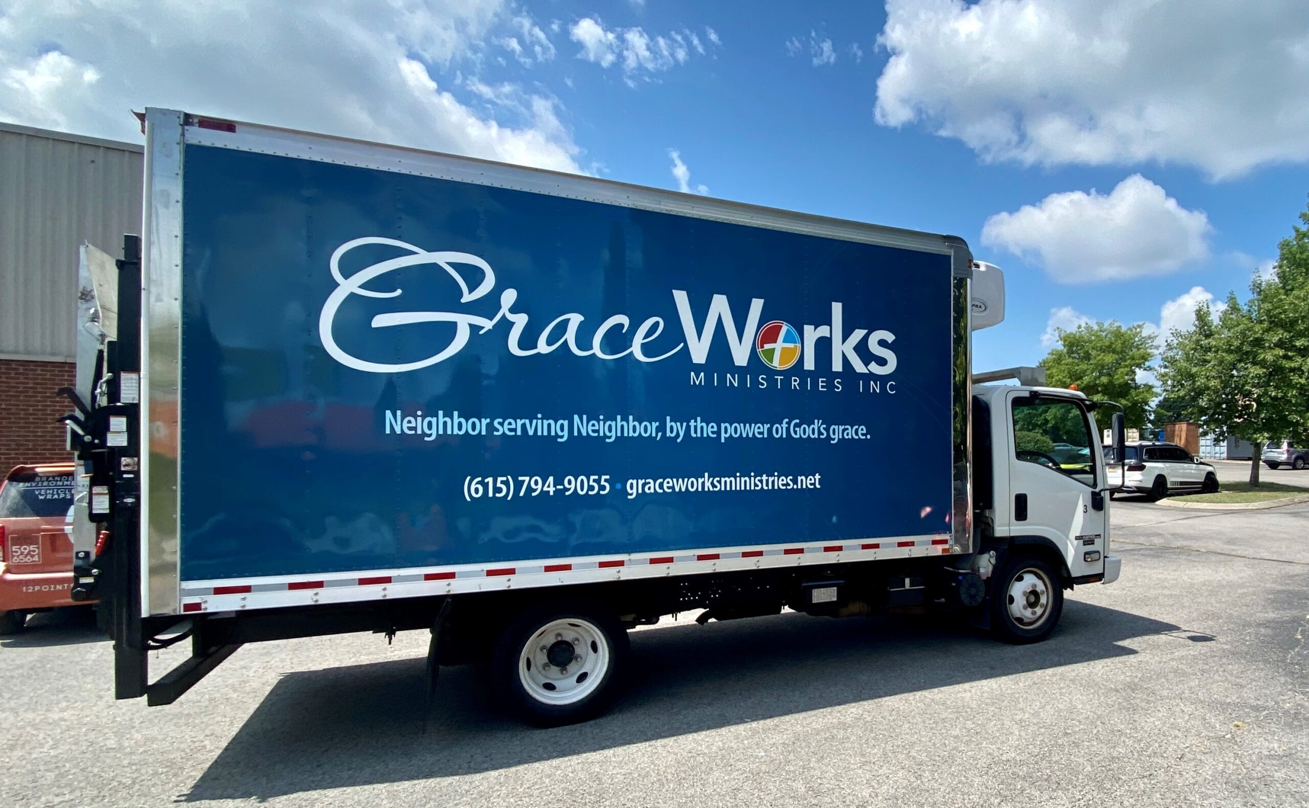 Custom Box Truck Wrap for GraceWorks Ministries in Nashville, TN : 12-Point SignWorks