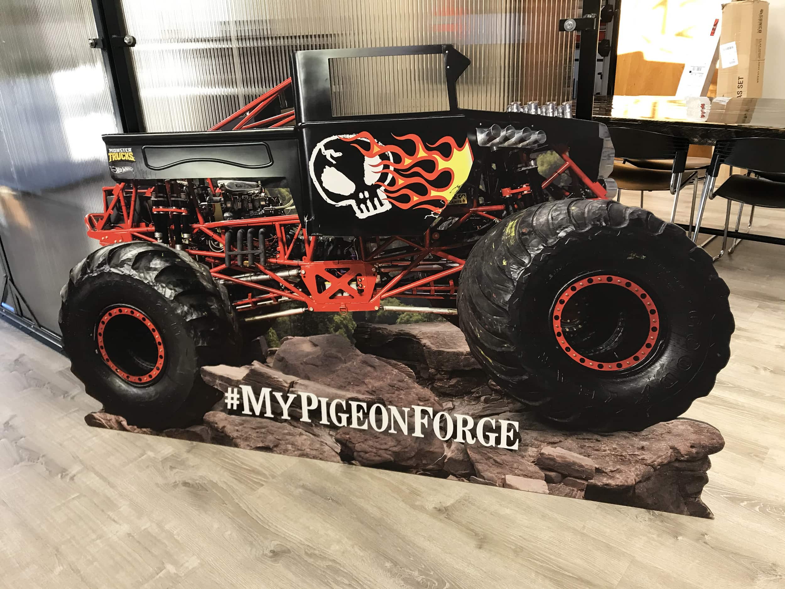 Custom Monster Truck Cutout for Bohan by 12-Point SignWorks.