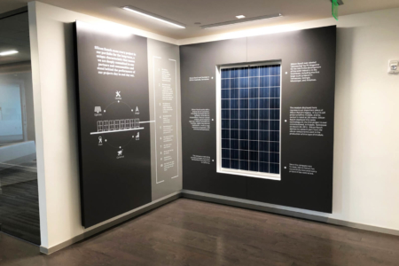 History Wall Display for Silicon Ranch in Nashville