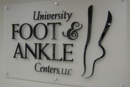 University Foot and Ankle Center Custom Acrylic Logo Sign/ 12-Point SignWorks