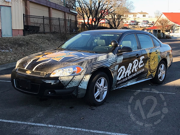 This newly wrapped D.A.R.E. car is sure to be noticed in Robertson County! 12-Point SignWorks - Franklin, TN