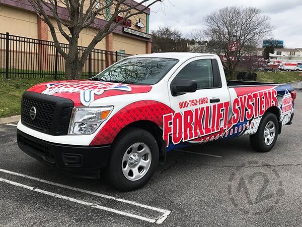 New Partial Wrap for ForkLift Systems. 12-Point SignWorks - Franklin, TN