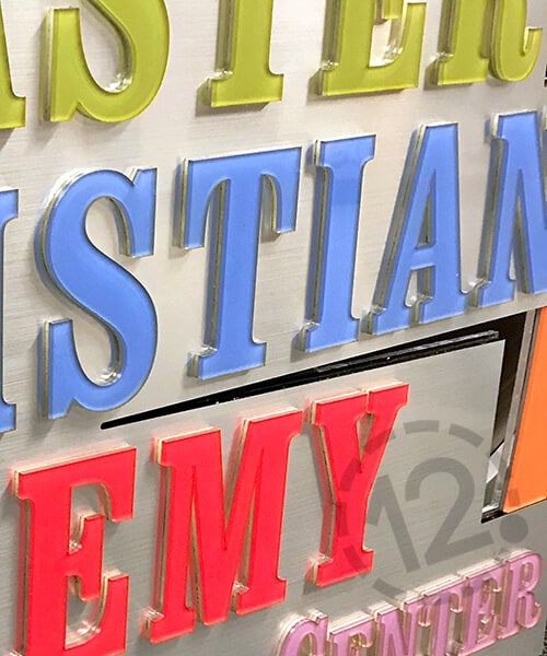 Closer Look at Dimensional Acrylic Letters. 12-Point SignWorks - Franklin, TN