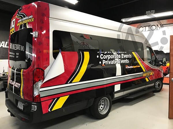 Installation Process for New UCSS Van Wrap. 12-Point SignWorks - Franklin, TN
