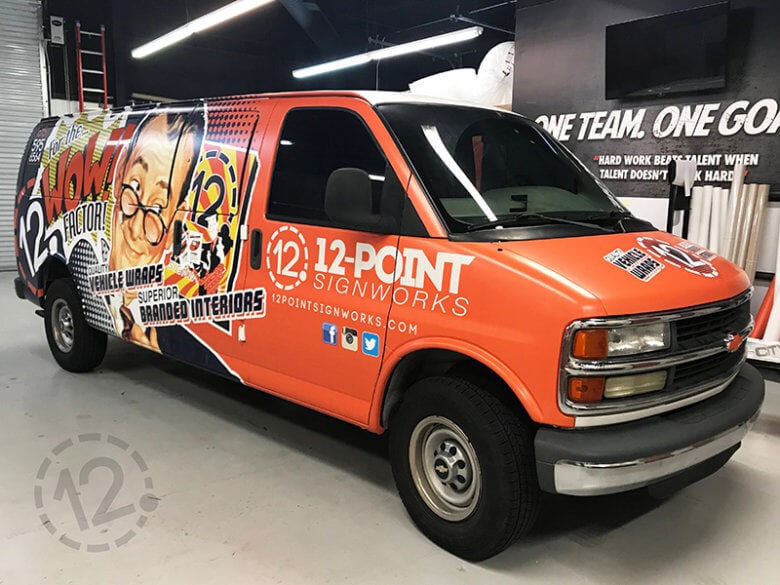 12-Point SignWorks Custom Van Wrap - Franklin, TN