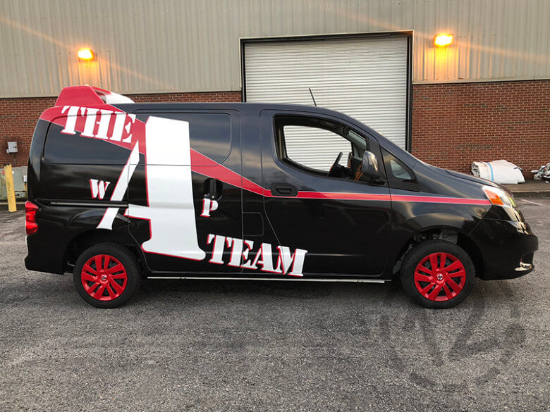 A-Team Replica Van Wrap for Nissan North America. 12-Point SignWorks - Franklin, TN