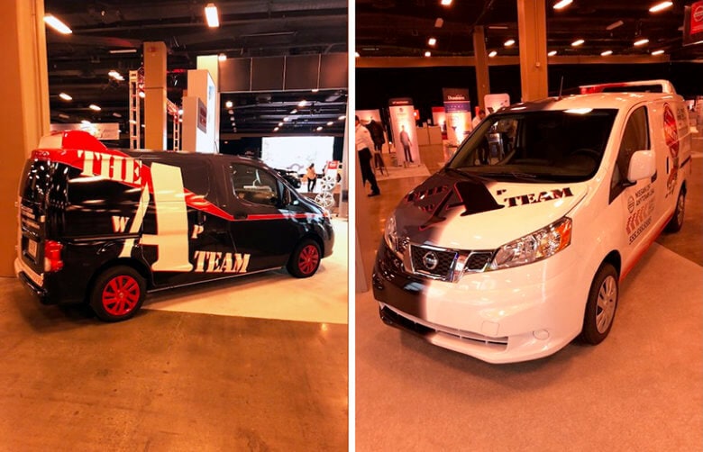 A-Team Custom Van Wrap at Nissan Dealer Expo. 12-Point SignWorks - Franklin, TN
