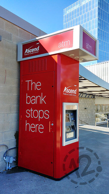 ATM wrap for Ascend Federal Credit Union. 12-Point SignWorks - Franklin, TN