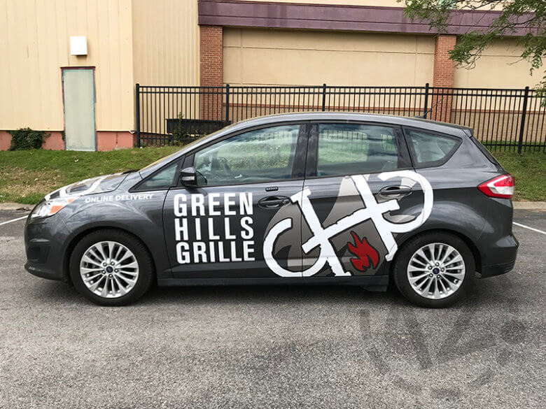 Vehicle Graphics for Green Hills Grille in Nashville, TN by 12-Point SignWorks.