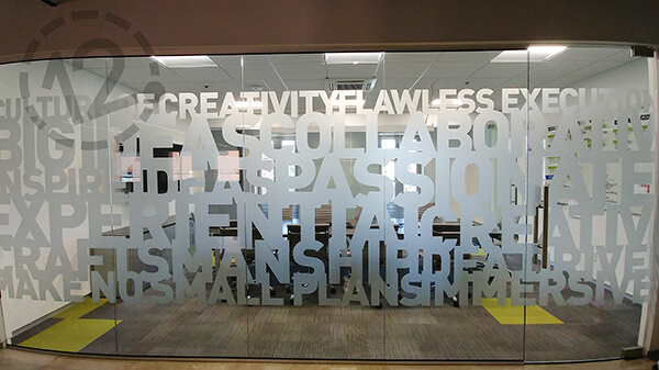 Semi Private Window Vinyl by 12-Point SignWorks in Franklin, TN.