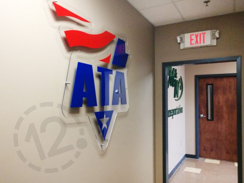 Dimensional logo signs for M&W Logistics Group in Nashville, TN by 12-Point SignWorks.