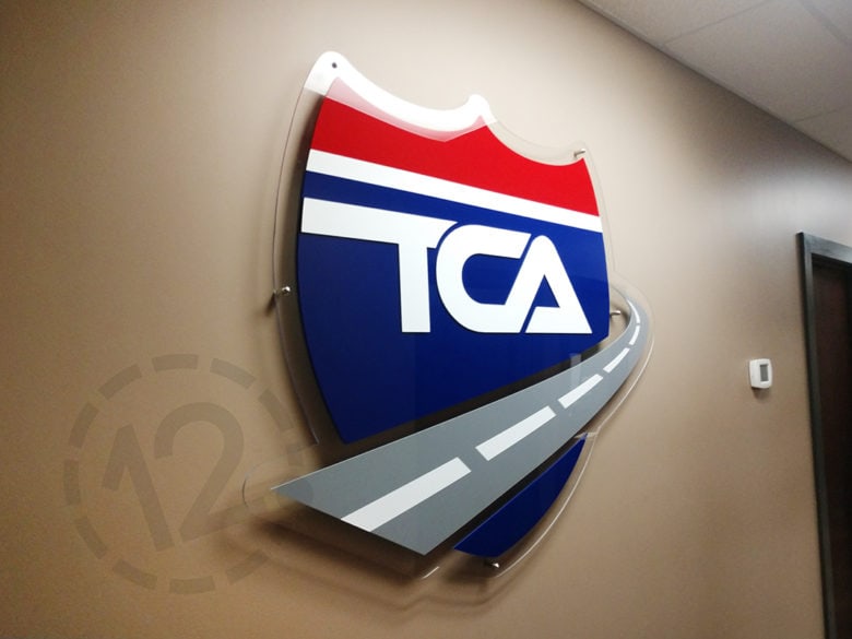 TCA Dimensional Sign for M&W Logistics in Nashville, TN by 12-Point SignWorks.
