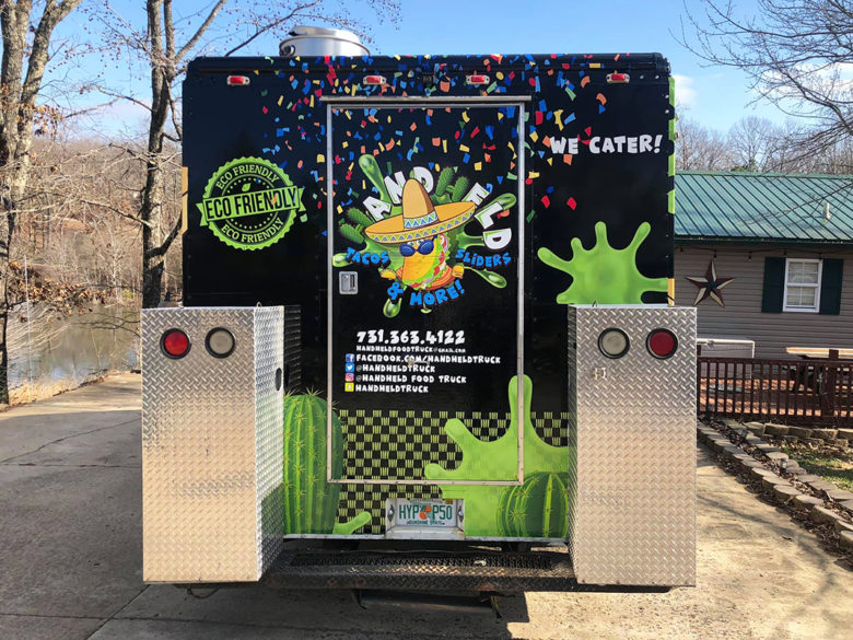 Custom food truck wrap for HandHeld in Murray, KY by 12-Point SignWorks.