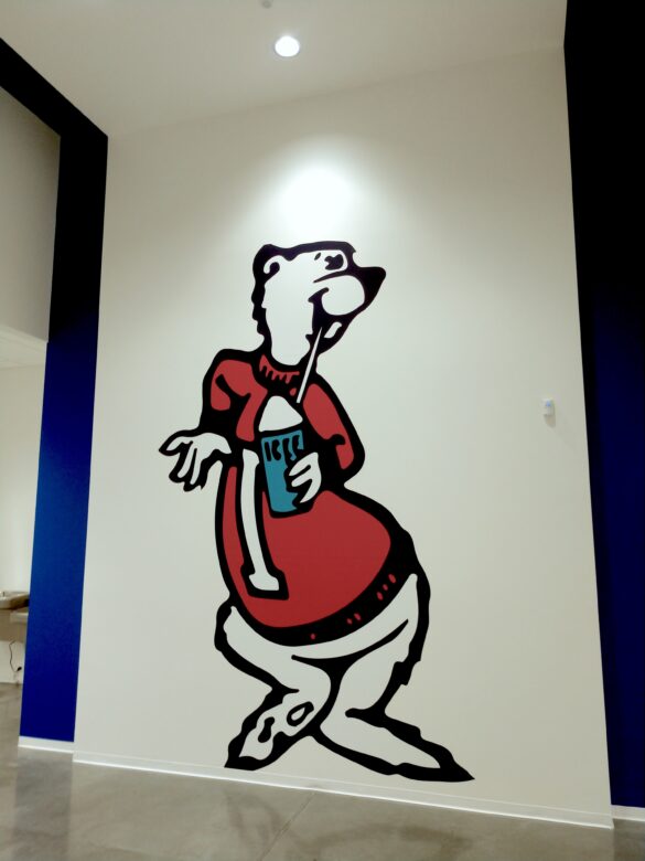 Vinyl Wall Graphic of ICEE Inc. Famous Polar Bear - Experiential Graphics