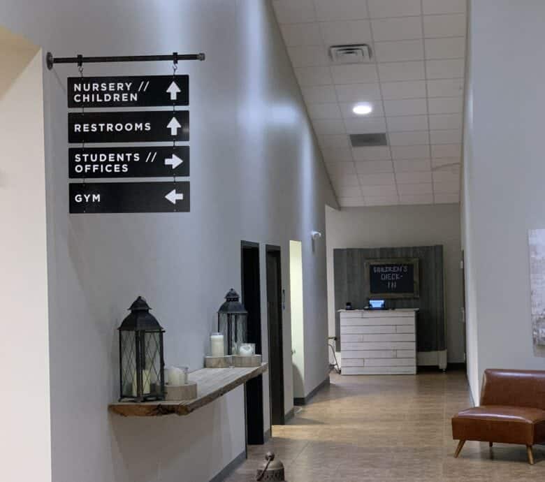Wayfinding Signage for CrossPointe Church 