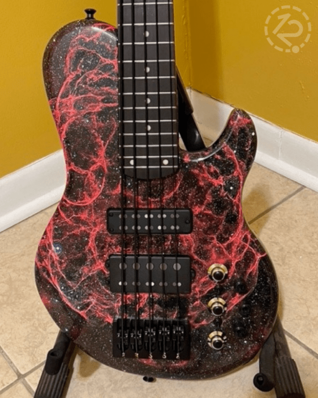 Completed guitar wrap 