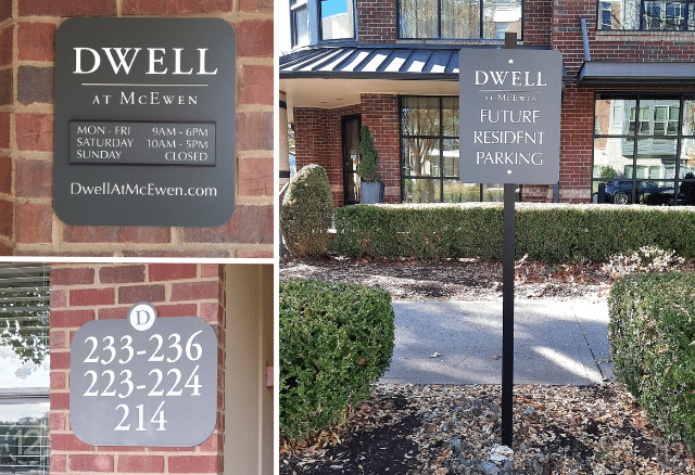 DWELL Signage Collage