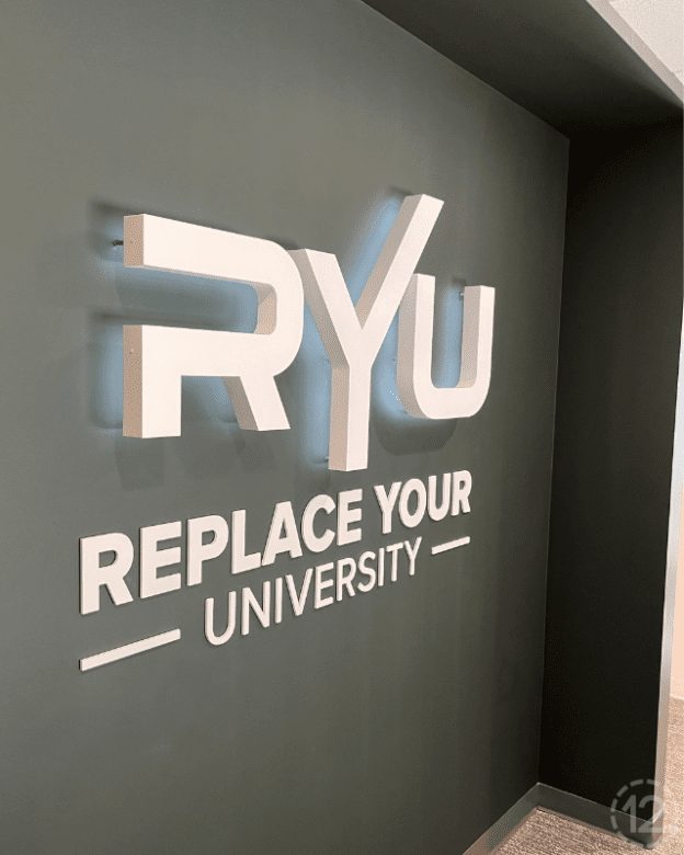 RYU Logo Signage