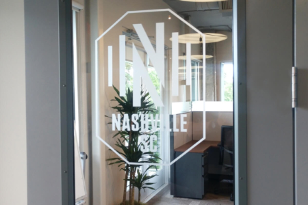 Nashville Soccer Club window graphics