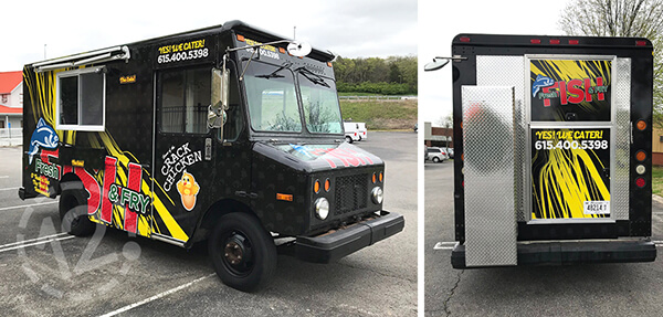 Crack Chicken Food Truck Sign Wrap