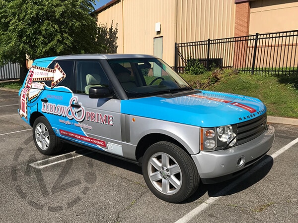 Ludlow and Prime vehicle wrap