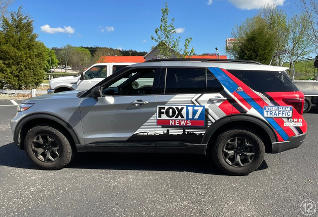 Custom Mobile Advertising Wrap for News Channel Fox 17